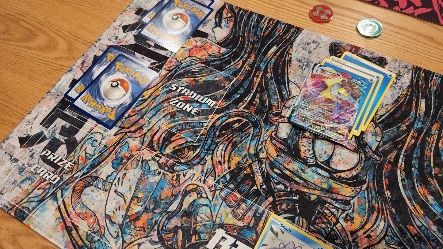 Anime Girls Artistic Design - Quokka TCG Playmat