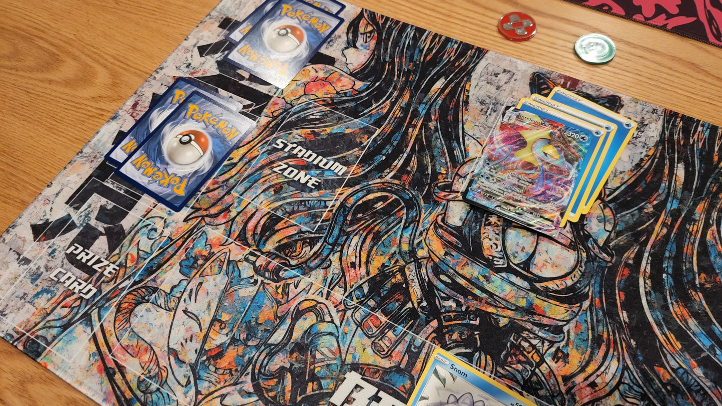 Anime Girls Artistic Design - Flesh & Blood Quokka TCG Playmat