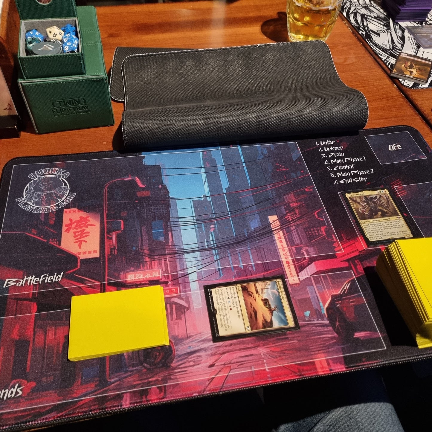 Cyberpunk City Design - Pokémon Quokka TCG Playmat