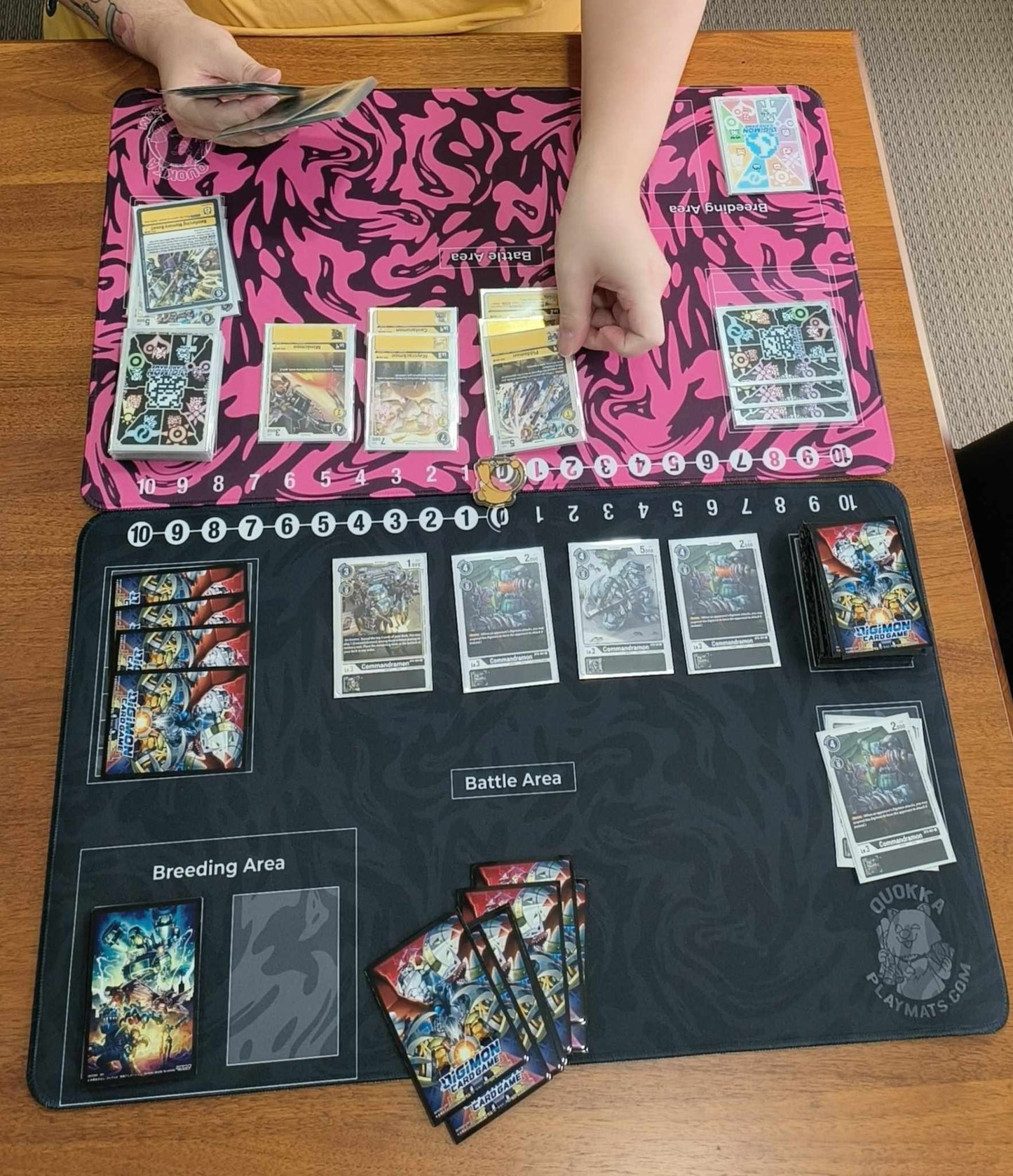 Black Swirl Design - Quokka TCG Playmat