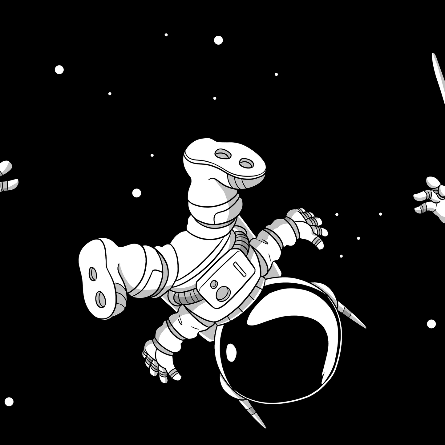 The 3 Wise Astronauts Design Mousepad Deskmat