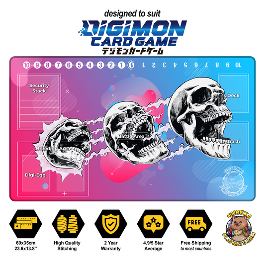 3 Skulls Design - Digimon Quokka TCG Playmat