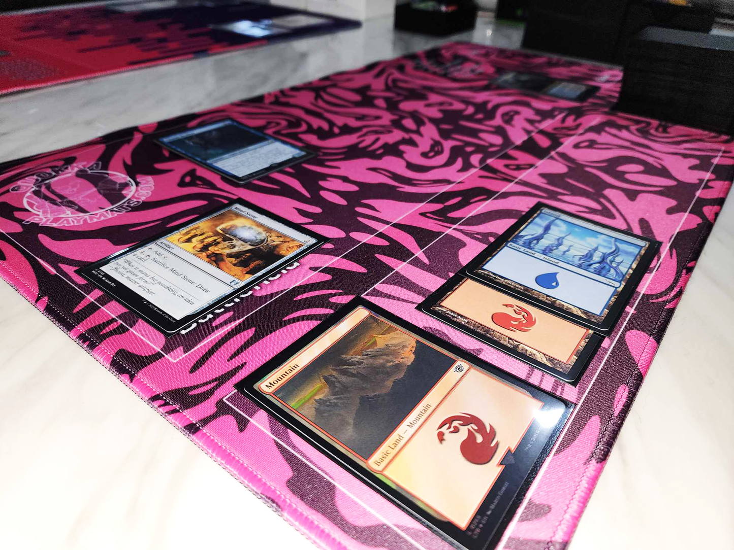 Purple Swirl Design - Magic: The Gathering Quokka TCG Playmat