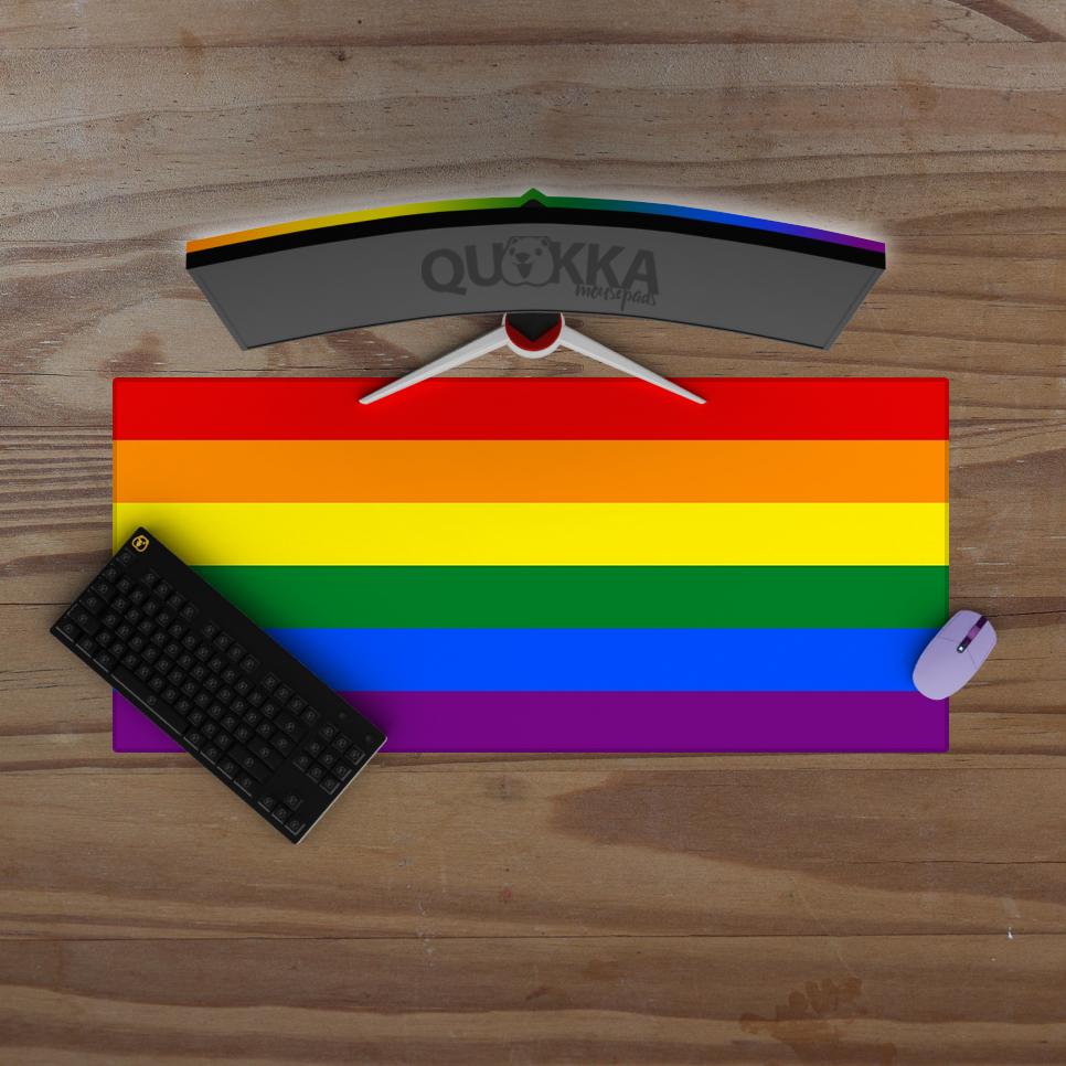 6-Color Pride Flag Design Mousepad Deskmat