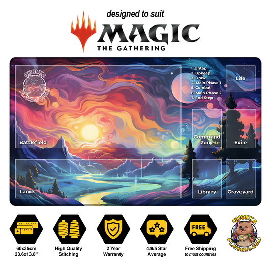 Artistic Landscape Design - Magic: The Gathering Quokka TCG Playmat