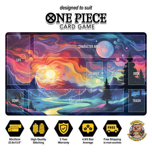 Artistic Landscape Design - One Piece Quokka TCG Playmat