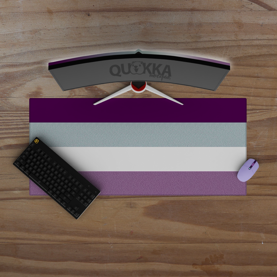 Asexual Flag Design Mousepad Deskmat