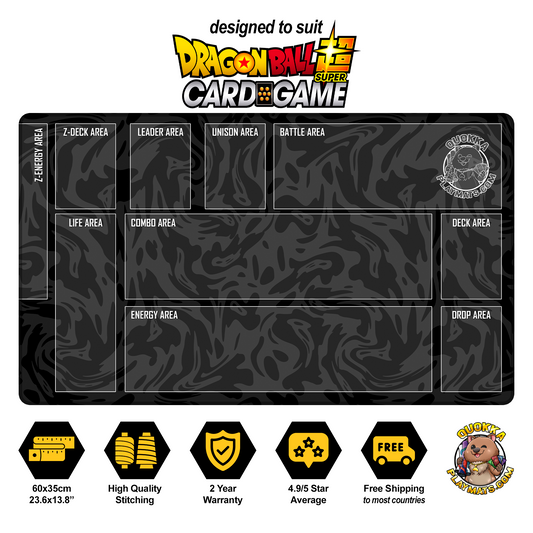 Black Swirl Design - Dragon Ball Super Quokka TCG Playmat
