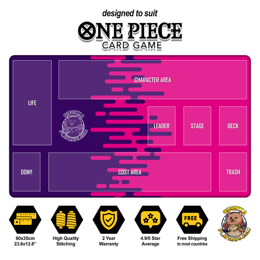 Colour Lines Design - One Piece Quokka TCG Playmat