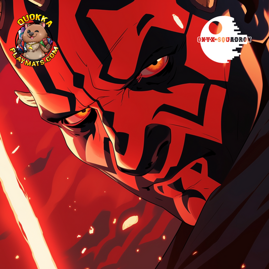 "Crimson Rage" Darth Maul Deskmat Playmat Mousepad