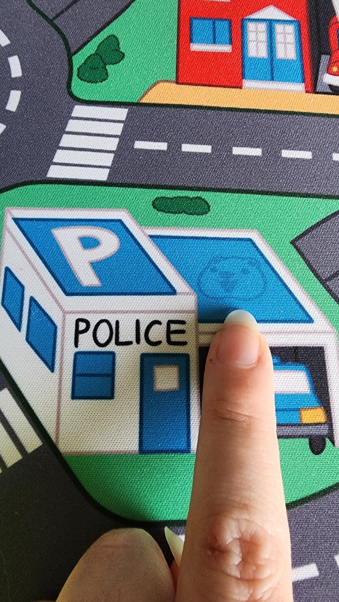 Kids Car Town from Childhood - Mousepad Deskmat Playmat (artist designed)