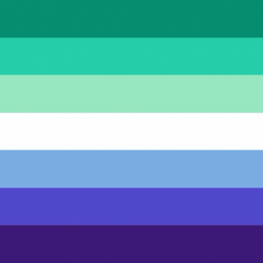 Gay Men’s Pride Flag Design Mousepad Deskmat