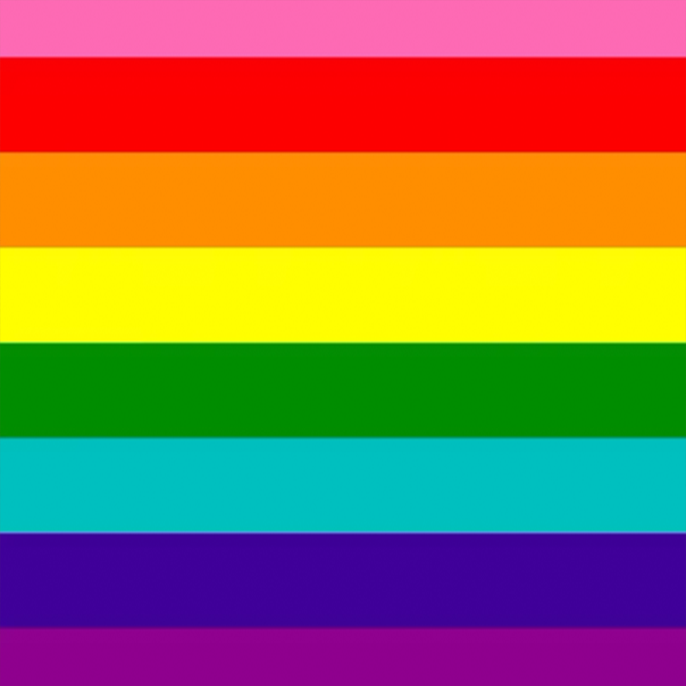 Gilbert Baker Pride Flag Design Mousepad Deskmat