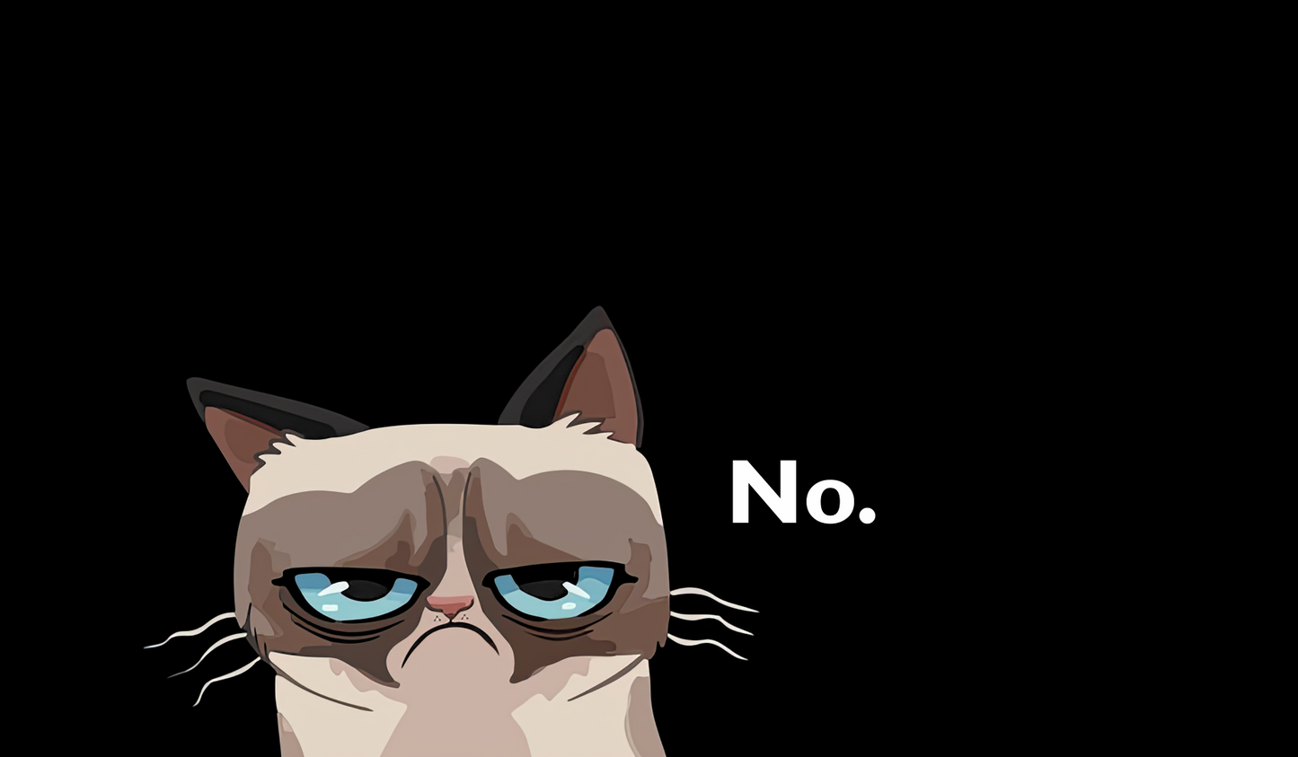 Grumpy Cat Meme Deskmat Playmat Mousepad