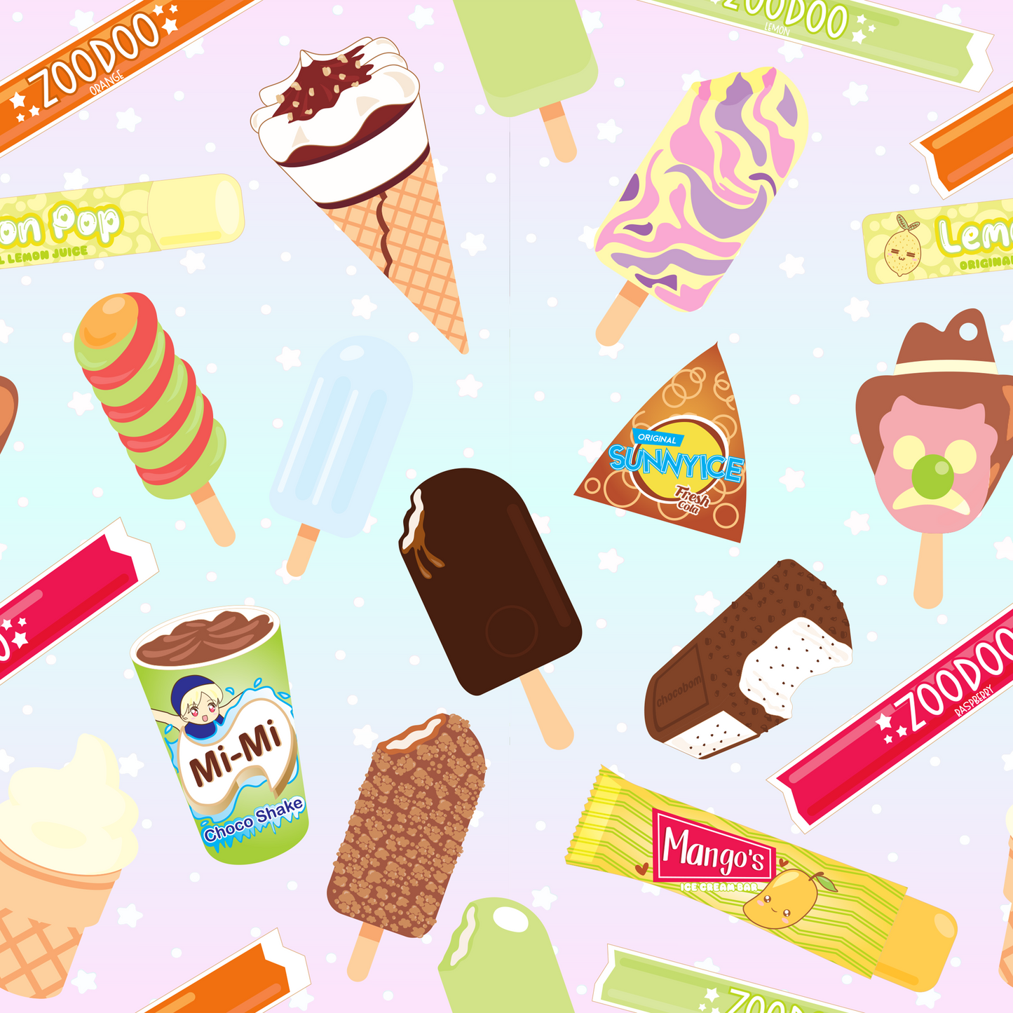 Aussie Ice Creams Design Mousepad Deskmat