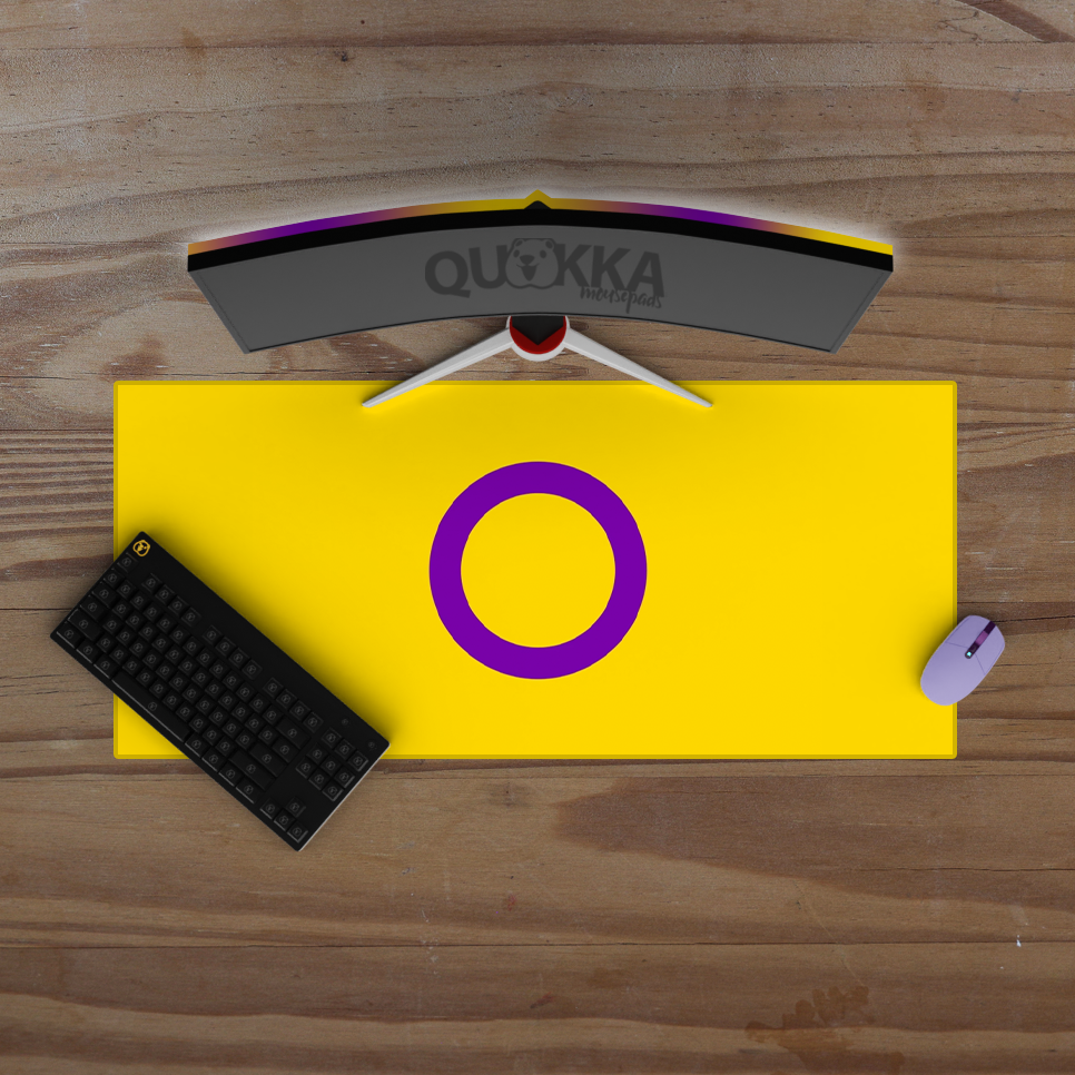 Intersex Flag Design Mousepad Deskmat