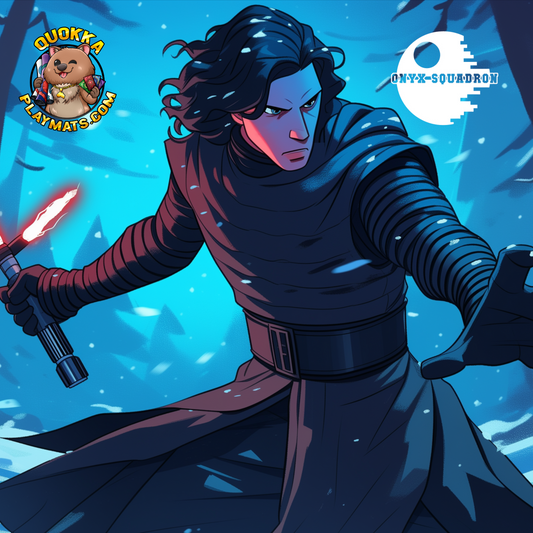 "Fractured Legacy" Kylo Blue Deskmat Playmat Mousepad