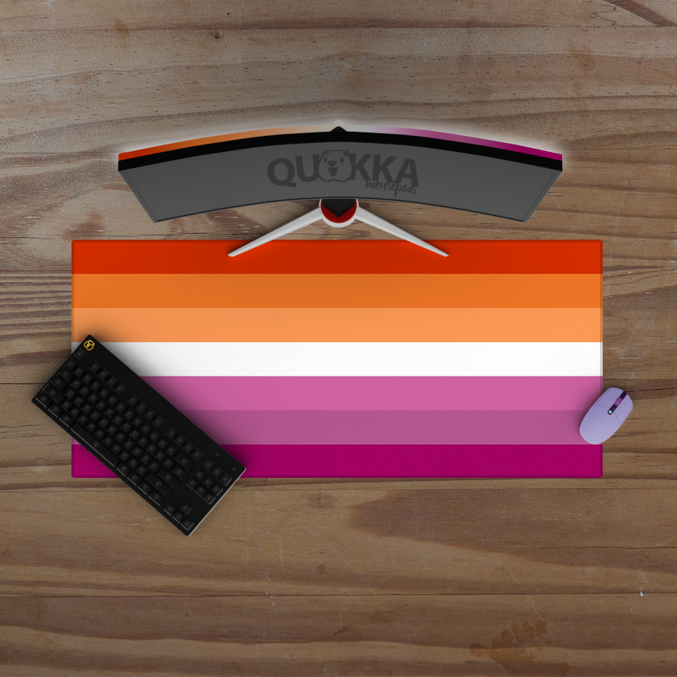 Lesbian Flag Design Mousepad Deskmat