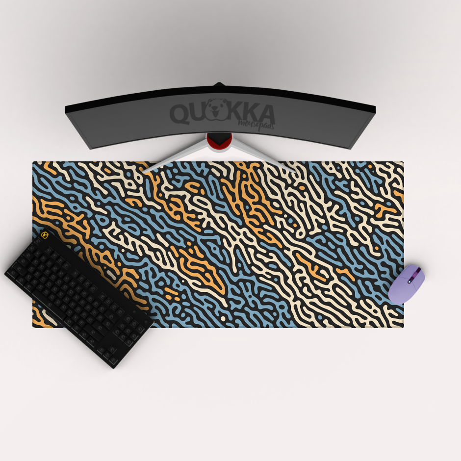 Organic Maze Shapes Mousepad Deskmat