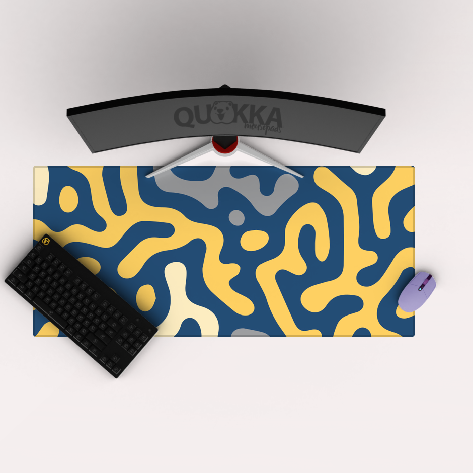 Organic Maze Shapes Mousepad Deskmat