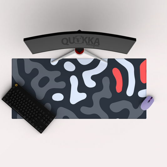 Organic Maze Ashen Mousepad Deskmat