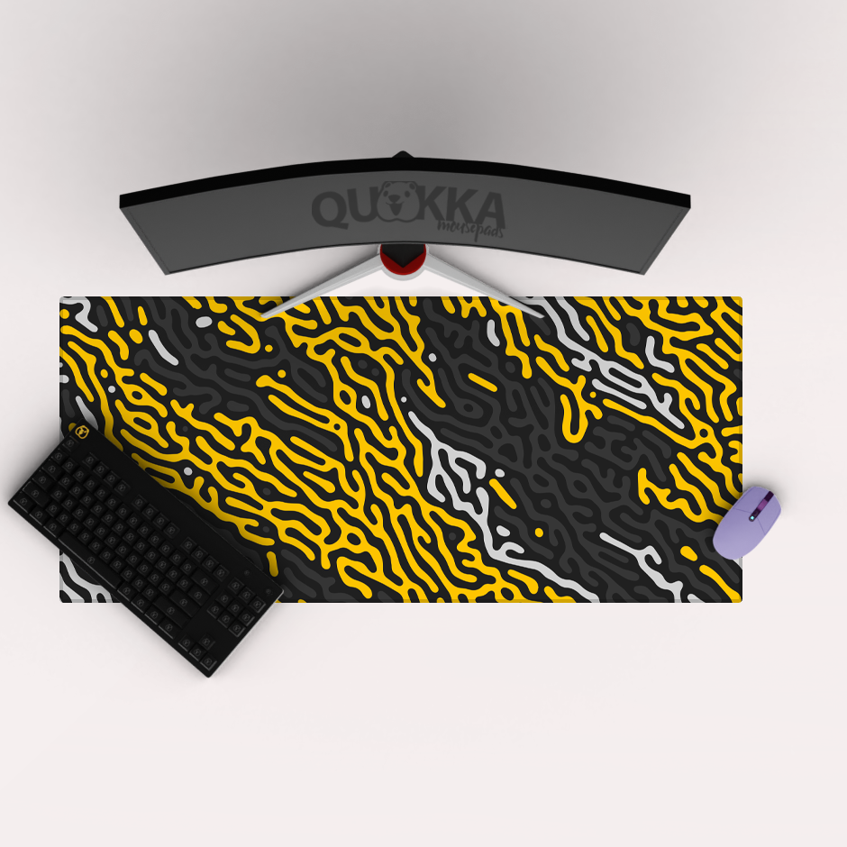 Organic Maze Shapes Mousepad Deskmat