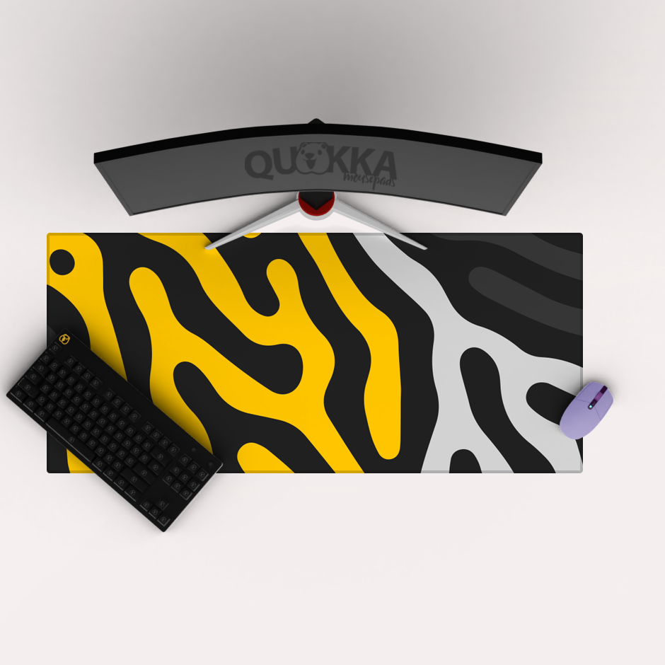 Organic Maze Shapes Mousepad Deskmat