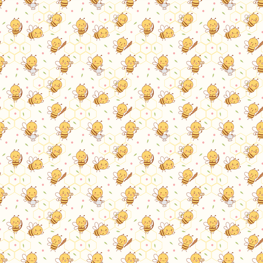 Save the Bees Pattern Design Mousepad Deskmat