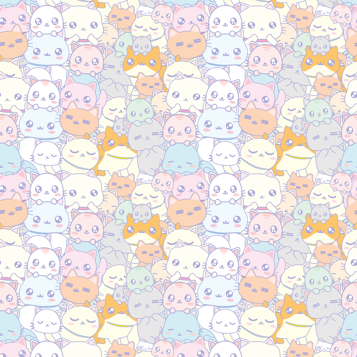 Cute Kitten Pattern Design Mousepad Deskmat