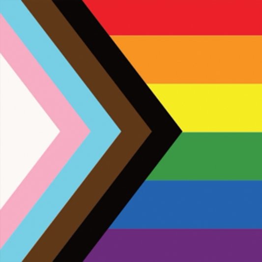 Progress Pride Flag Design Mousepad Deskmat
