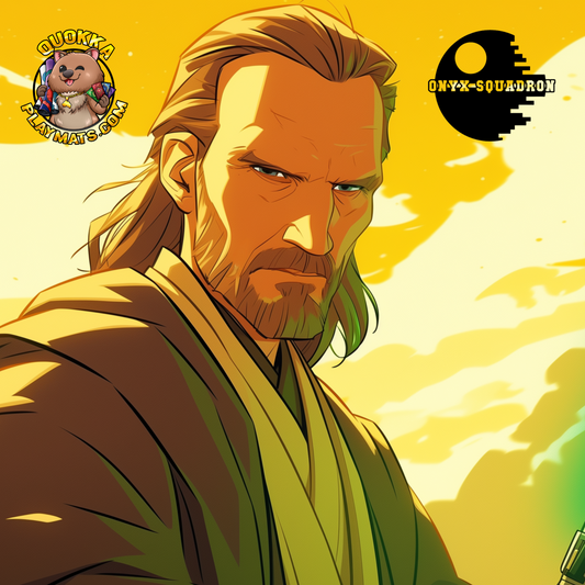 "Living Force" Qui-Gon Jinn Deskmat Playmat Mousepad