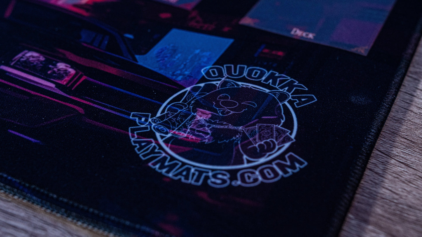 Cyberpunk City Design - Pokémon Quokka TCG Playmat