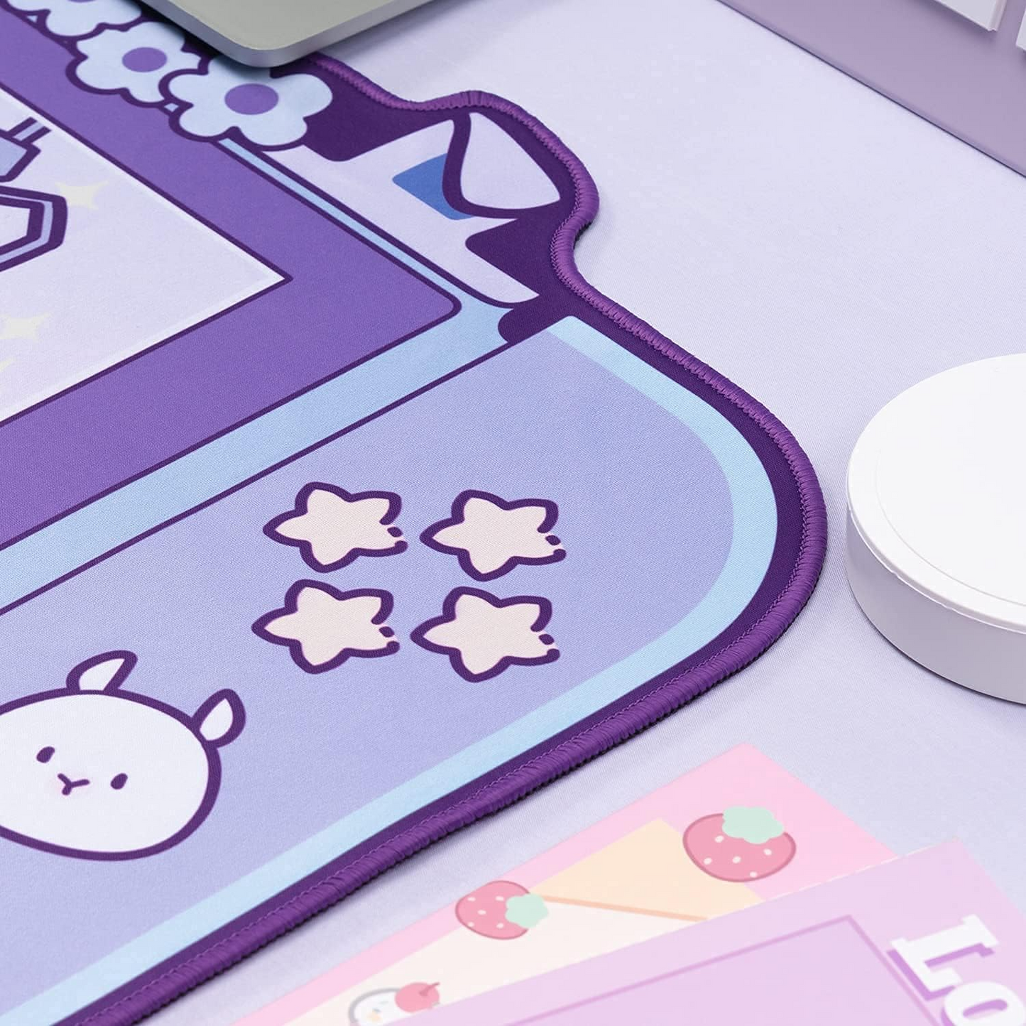 Cute Bunny Claw Machine Design Mousepad 80x40cm (32 x 16 Inches)