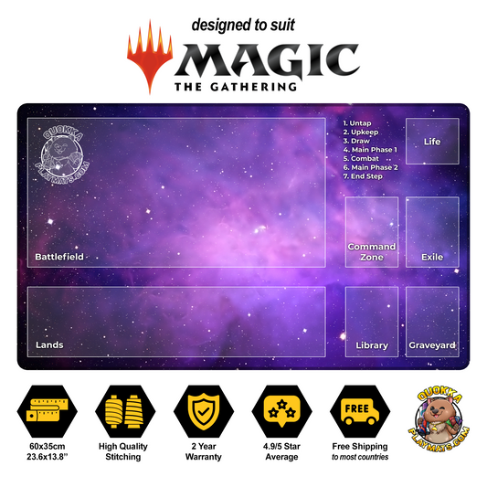 Space Nebula Design - Magic: The Gathering Quokka TCG Playmat