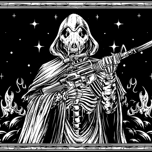 Epic Skull Tactical Reaper Design Mousepad Deskmat