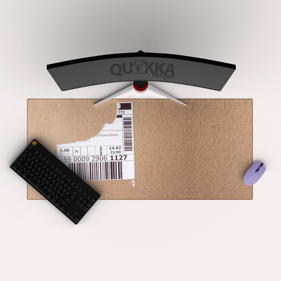 Cardboard Paper Texture lable Mousepad Deskmat