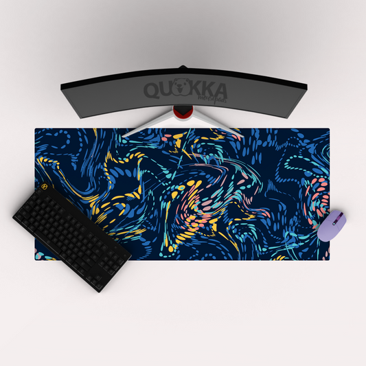 Colourful Swirls Mousepad Deskmat