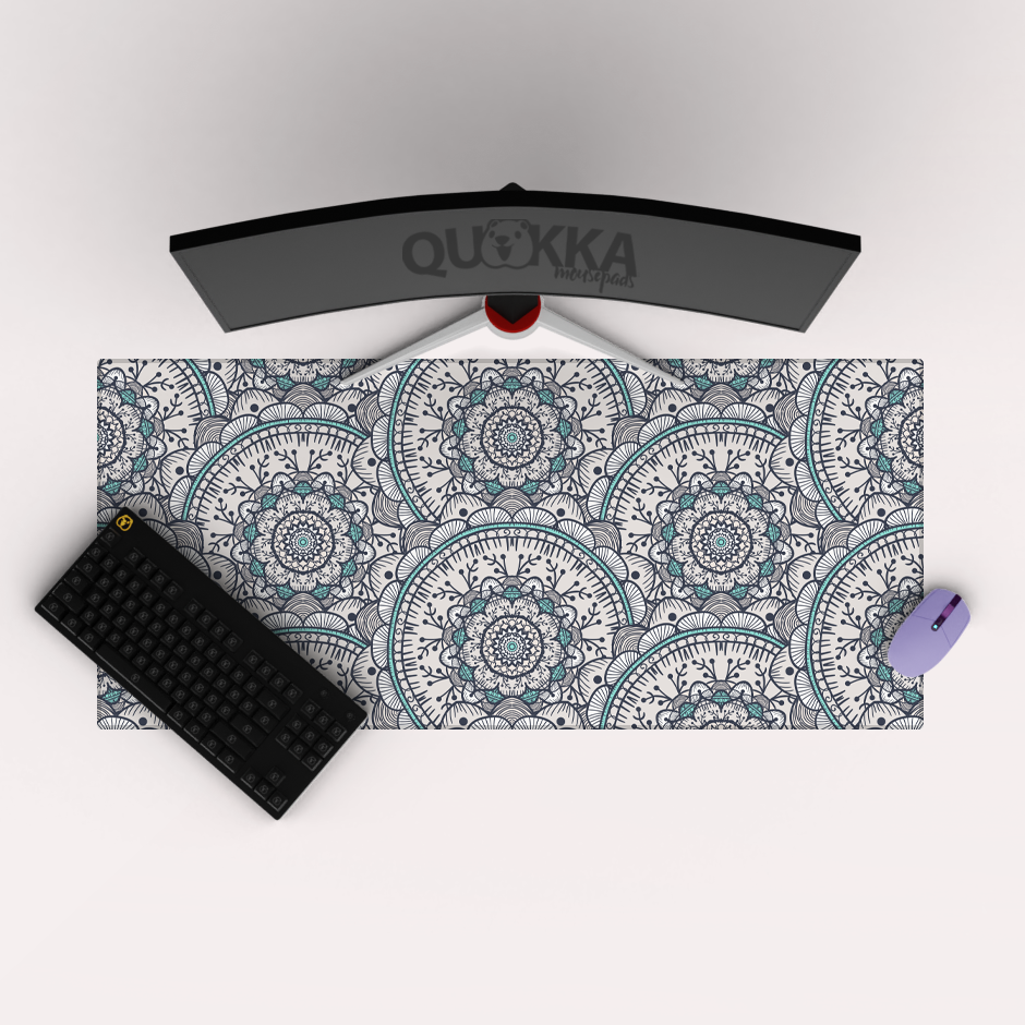 Pattern With Circles Mousepad Deskmat