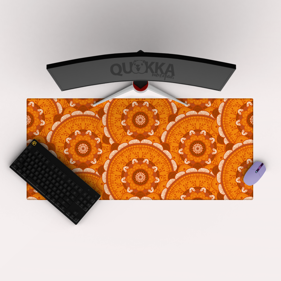 Pattern With Circles Mousepad Deskmat
