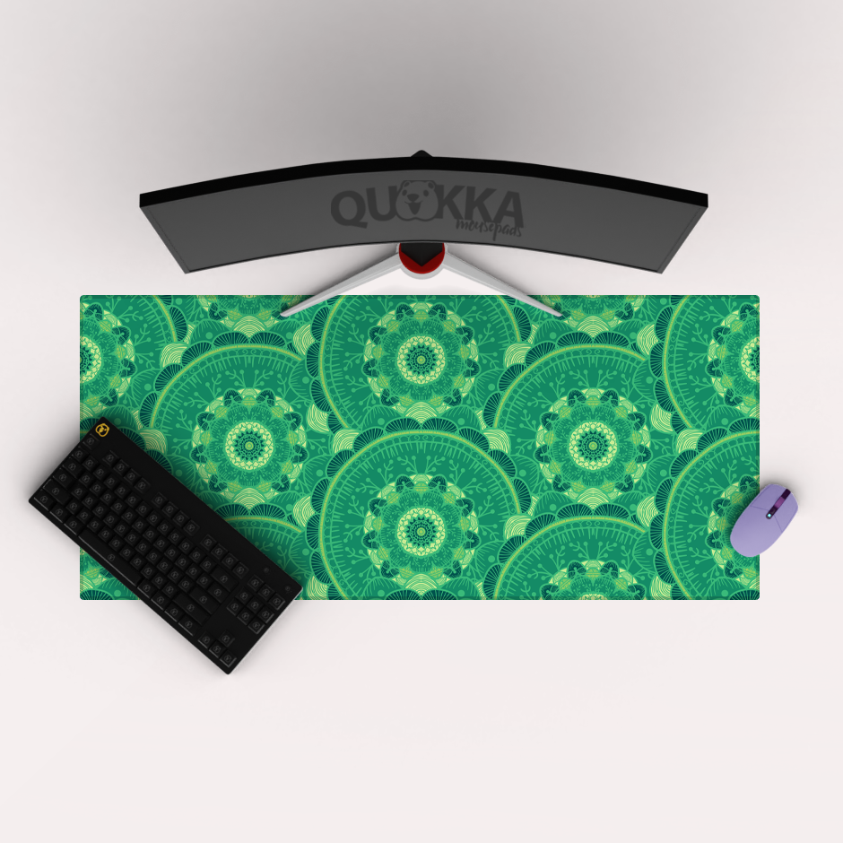 Pattern With Circles Mousepad Deskmat
