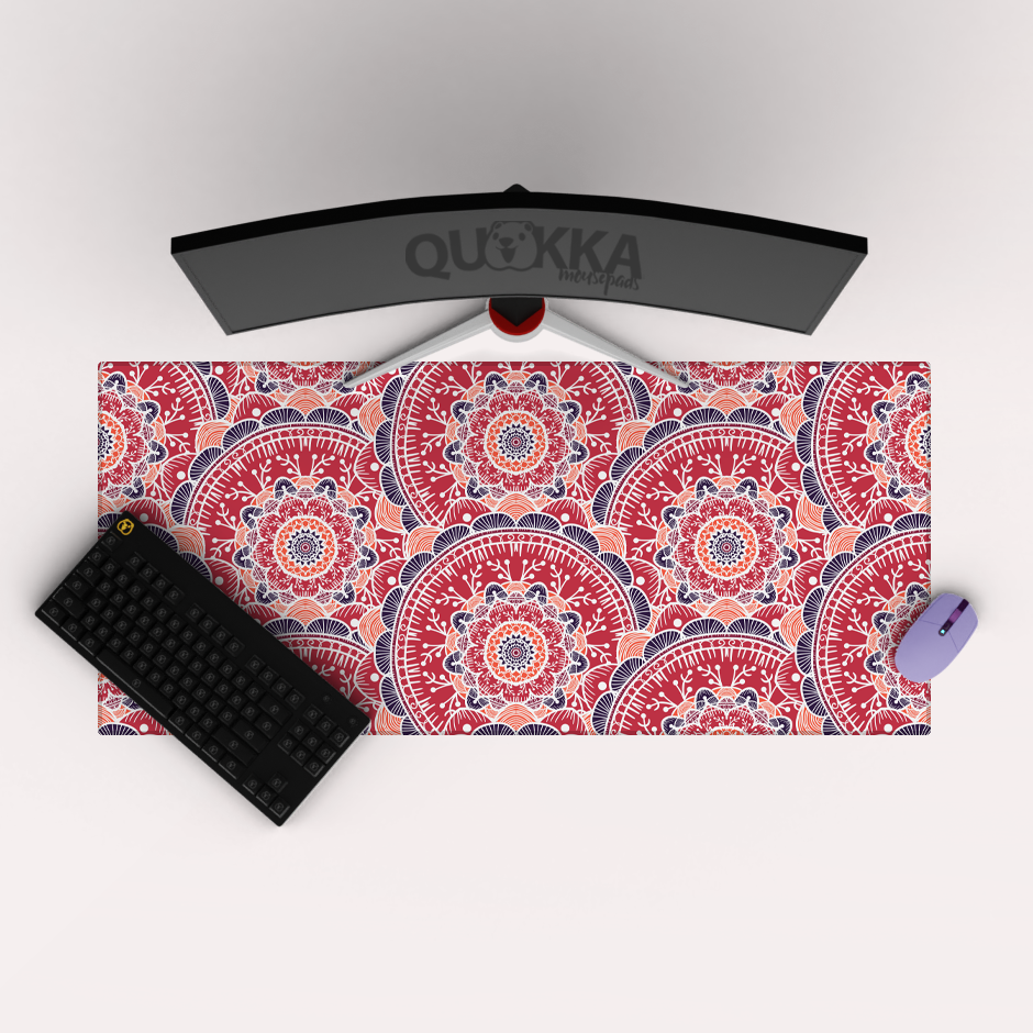 Pattern With Circles Mousepad Deskmat