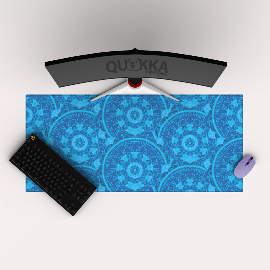 Pattern With Circles Mousepad Deskmat