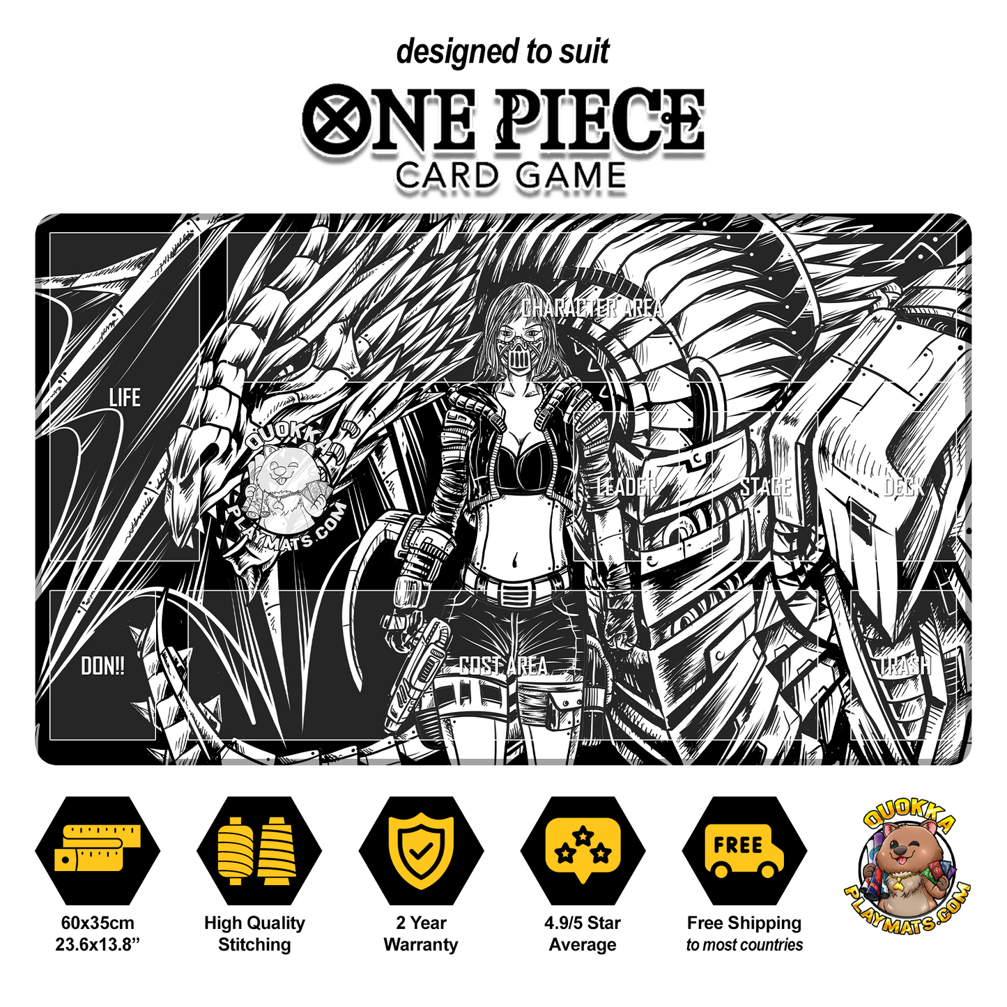 Mecha Dragon Design - One Piece Quokka TCG Playmat