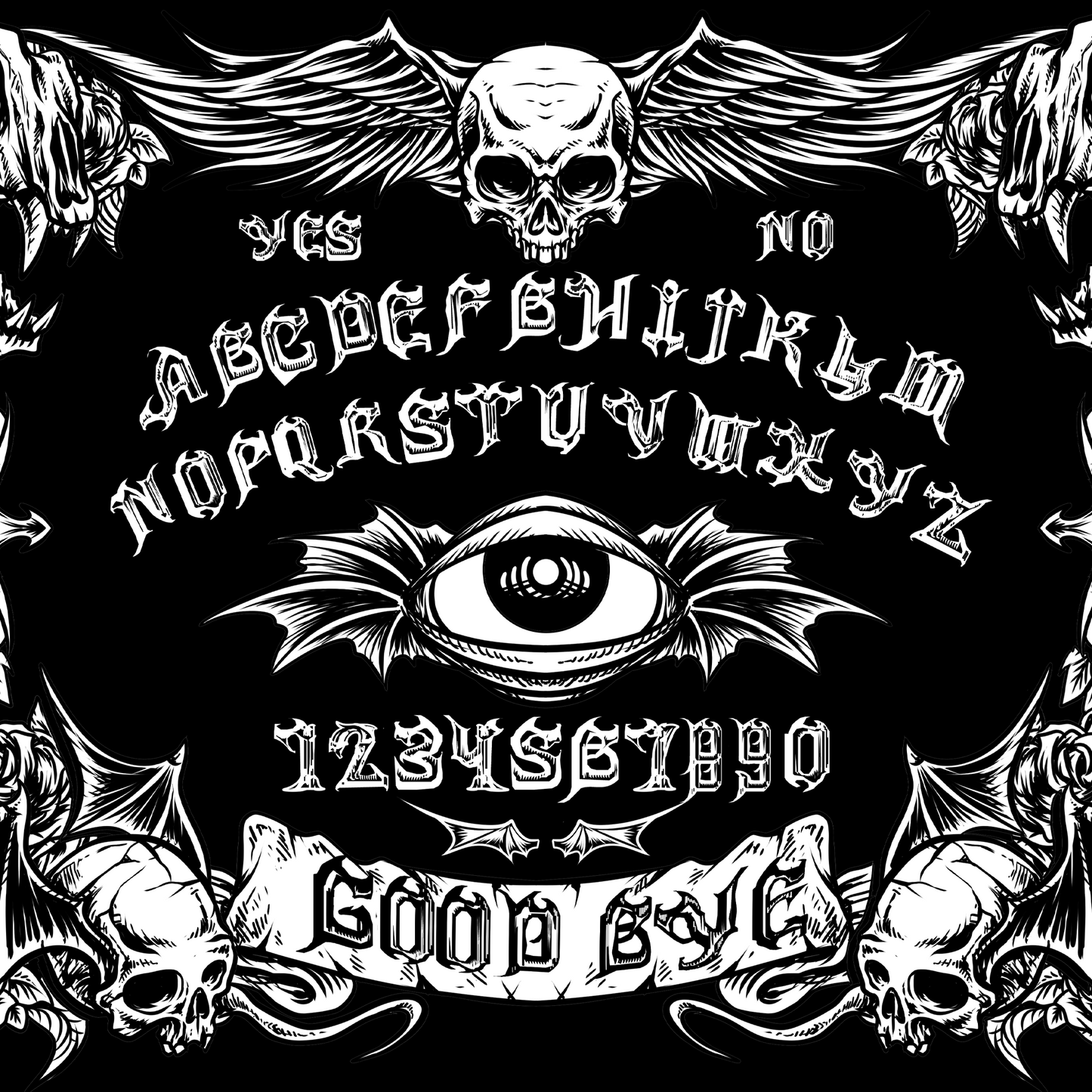 Ouija Board Design Mousepad Deskmat