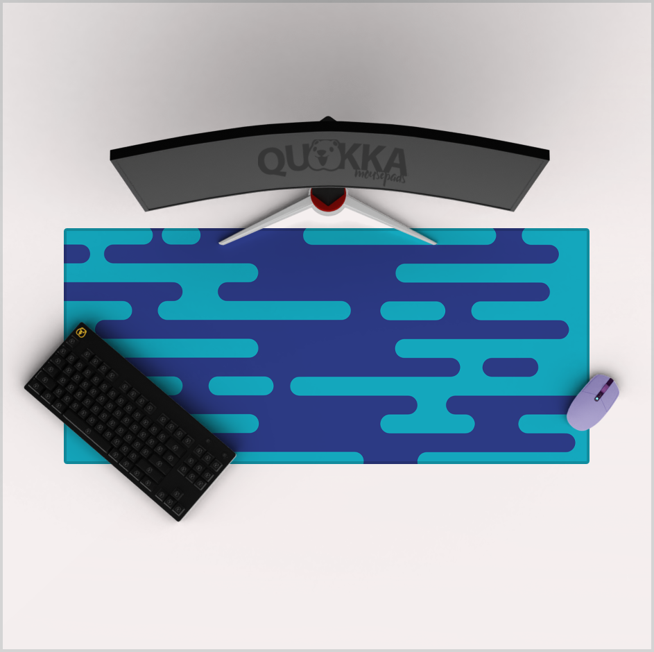 Irregular Rounded Lines Mousepad Deskmat