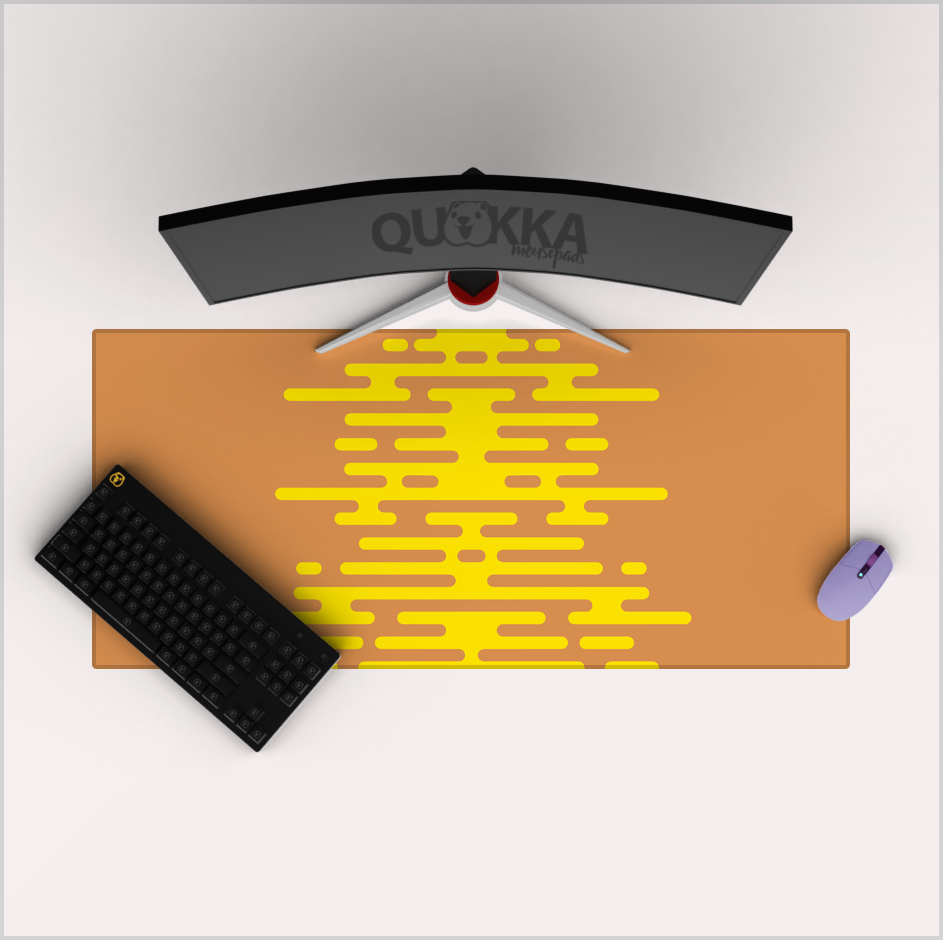 Irregular Rounded Lines Mousepad Deskmat