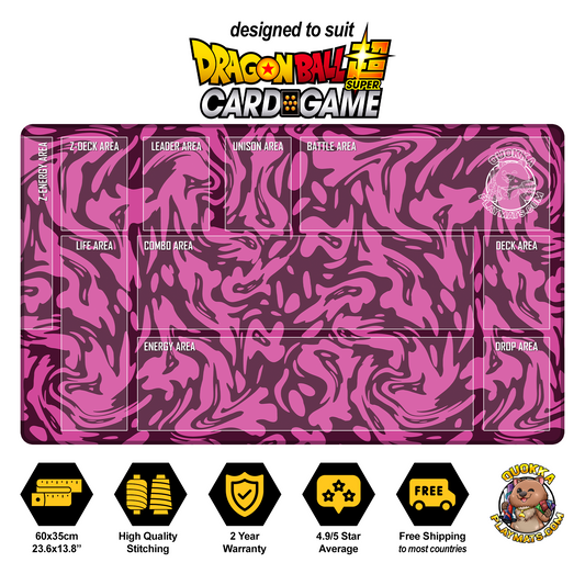 Purple Swirl Design - Dragon Ball Super Quokka TCG Playmat