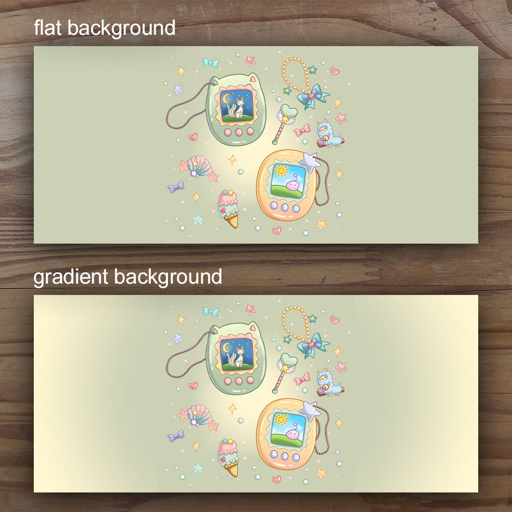 Tamagotchi Green Design Mousepad Deskmat