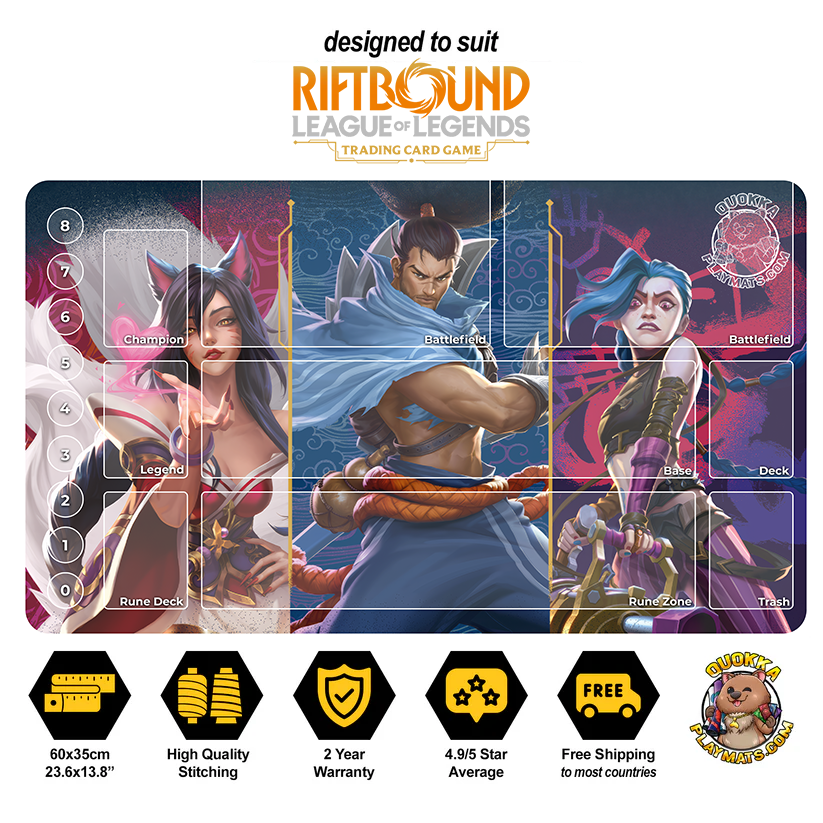 TCG Playmats - Designed to suit Riftbound Trading Card Game