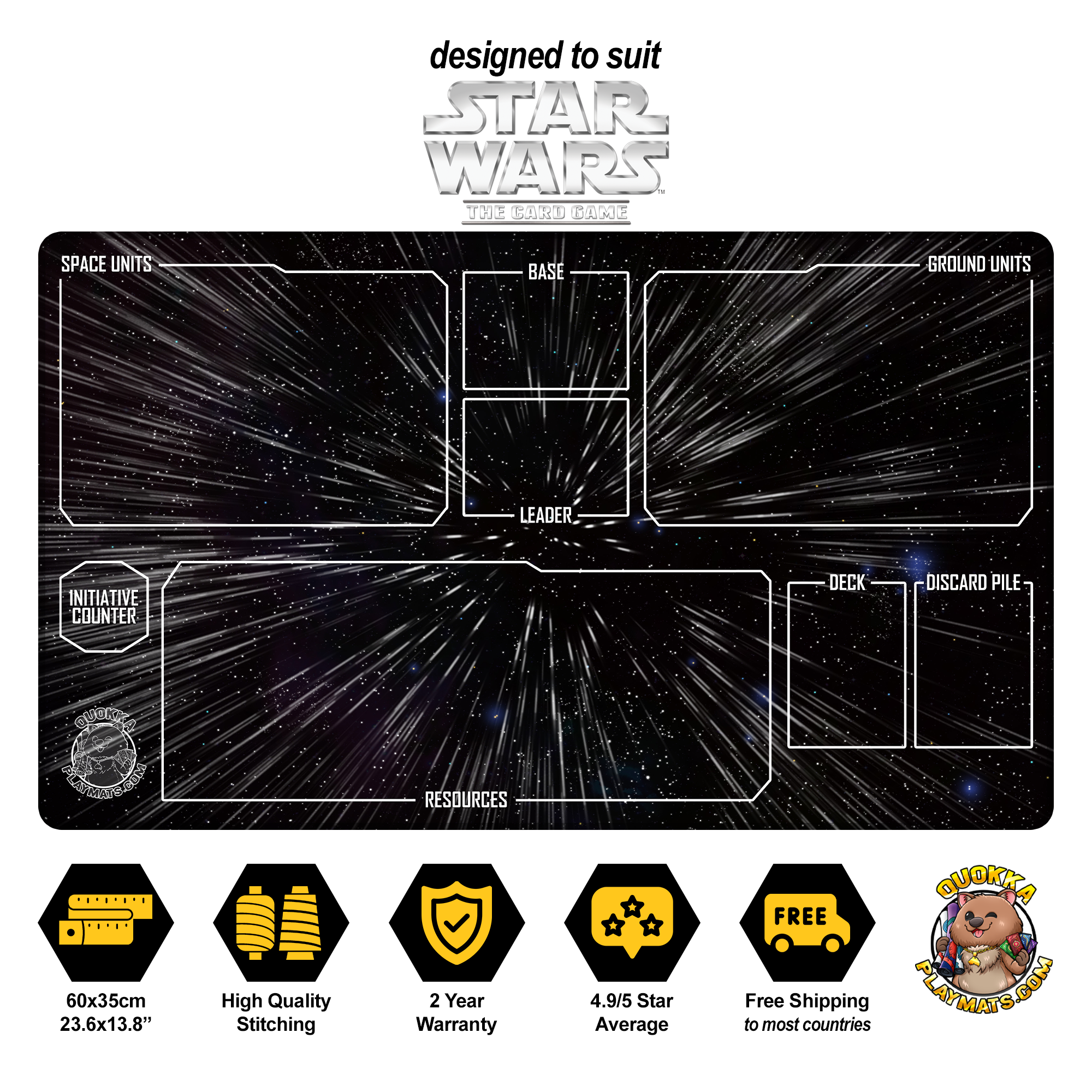 TCG Playmats - Designed to suit Star Wars TCG QuokkaMousepads.com